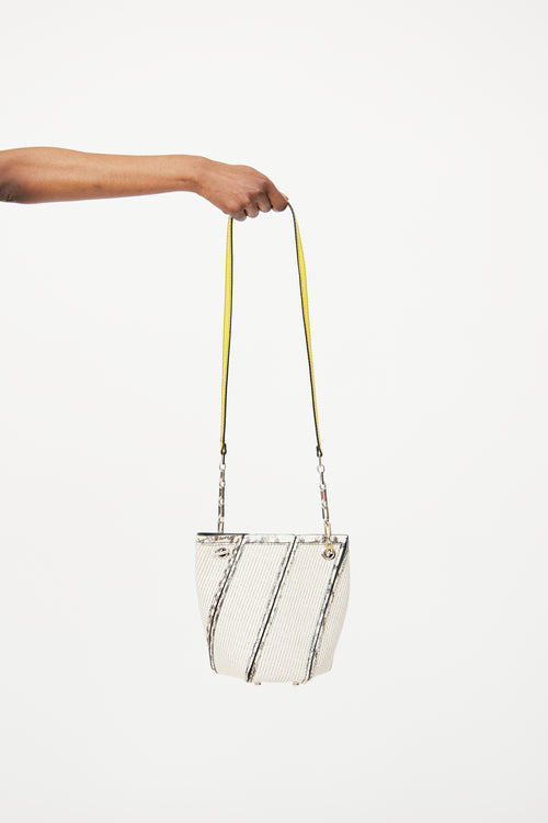 Proenza Schouler Cream 
Yellow Canvas Bucket Bag