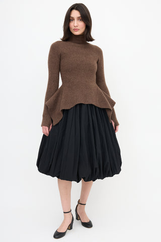 Proenza Schouler Wool Peplum Sweater