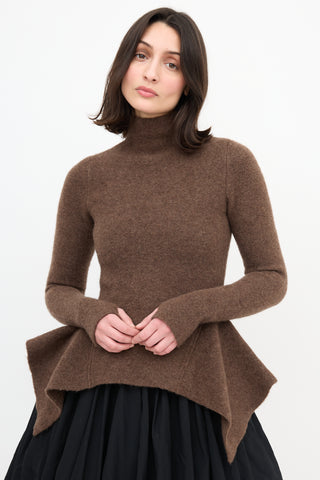 Proenza Schouler Wool Peplum Sweater