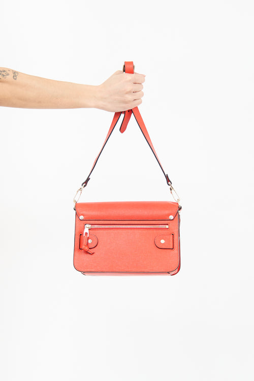 Proenza Schouler Orange Leather PS11 Mini Classic Bag