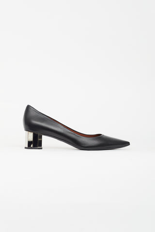 Proenza Schouler Black Leather Pointed Toe Heel