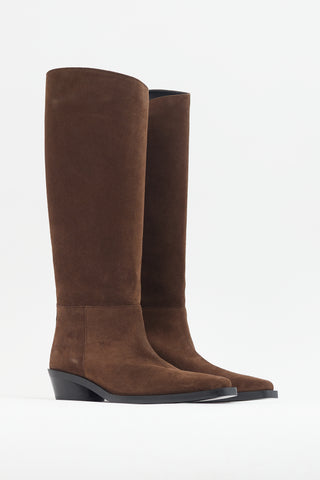 Proenza Schouler Brown Suede Knee High Boot