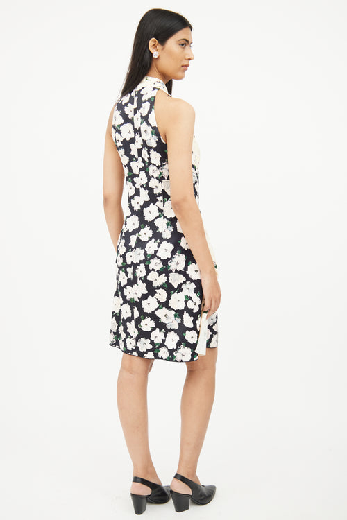 Proenza Schouler Cream Multi Colour Midi Pattern Dress