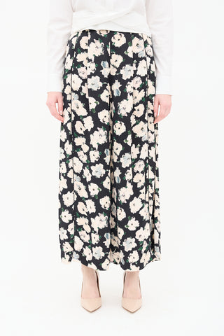 Proenza Schouler Floral Print Wide Leg Pants