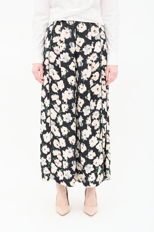 Proenza Schouler Floral Print Wide Leg Pants