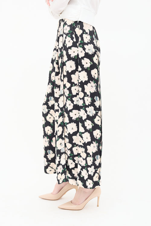 Proenza Schouler Floral Print Wide Leg Pants