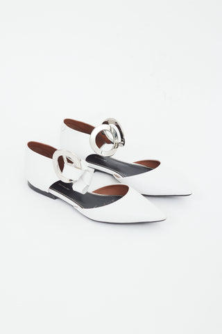 Proenza Schouler White 
Silver Grommet D
Orsay Flat