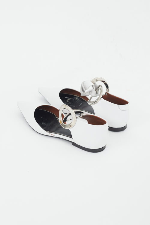 Proenza Schouler White 
Silver Grommet D
Orsay Flat