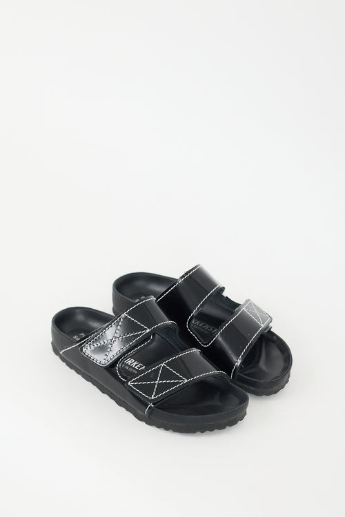 Proenza Schouler X Birkenstock Black Patent Leather Arizona Slide