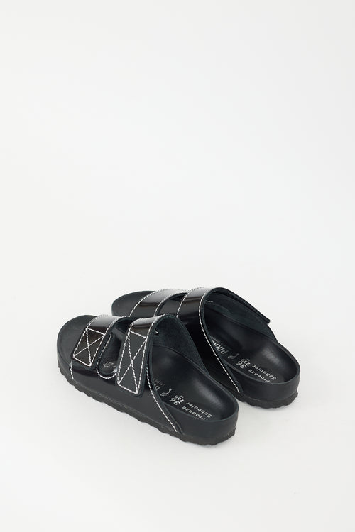 Proenza Schouler X Birkenstock Black Patent Leather Arizona Slide