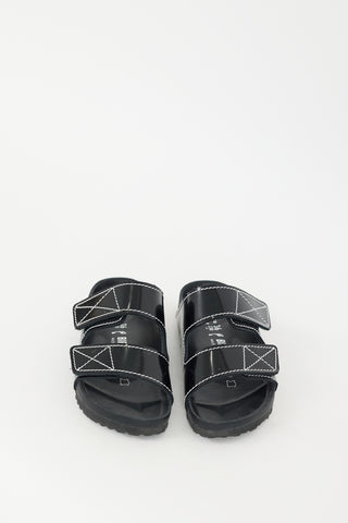 Proenza Schouler X Birkenstock Black Patent Leather Arizona Slide