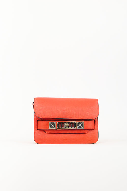 Proenza Schouler Orange Leather PS11 Mini Classic Bag