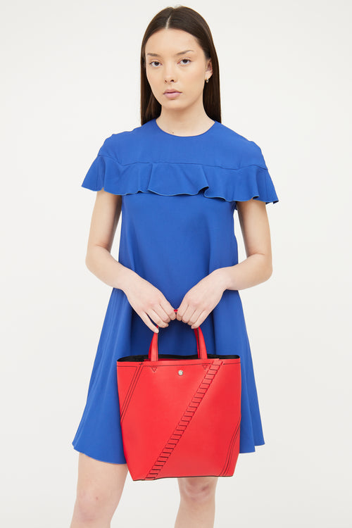 Proenza Schouler Red Hex Whipstitch Tote Bag