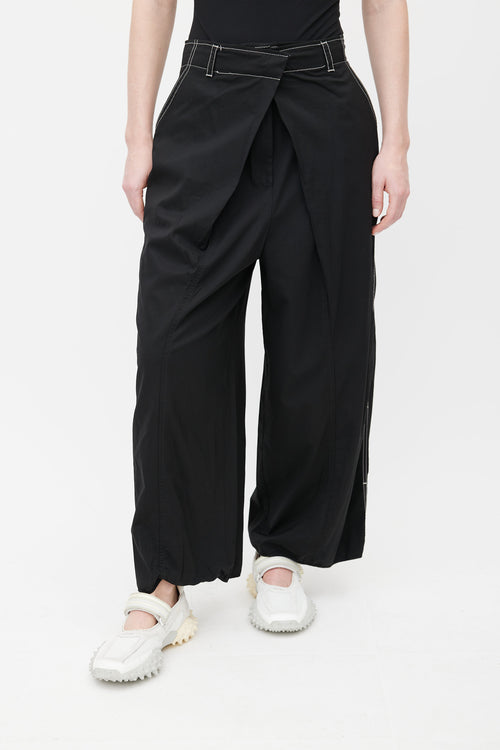 Proenza Schouler Black Wide Leg Trouser