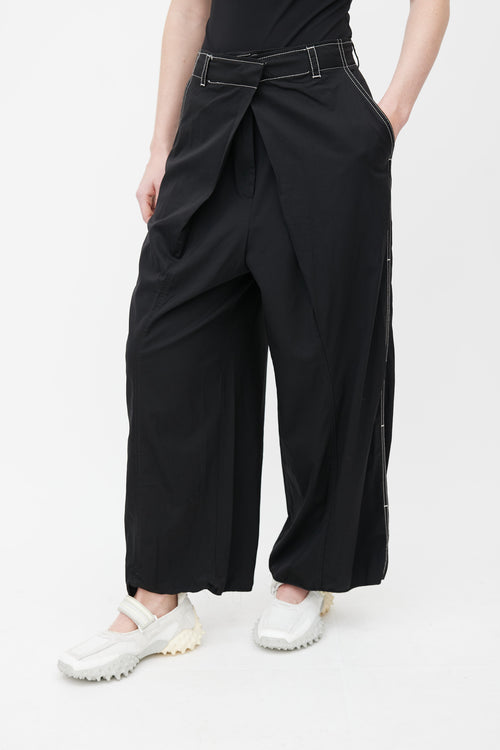 Proenza Schouler Black Wide Leg Trouser