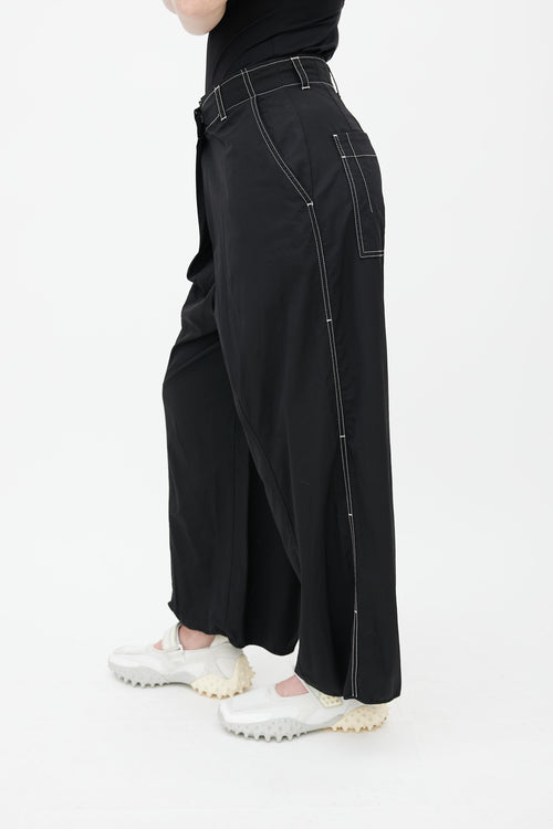 Proenza Schouler Black Wide Leg Trouser