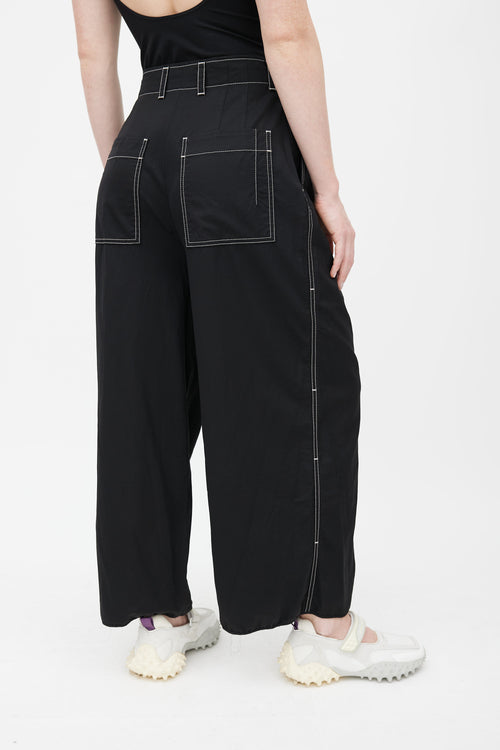 Proenza Schouler Black Wide Leg Trouser