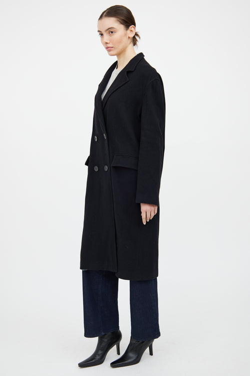 Emilio Pucci Black Wool Double Breasted Coat