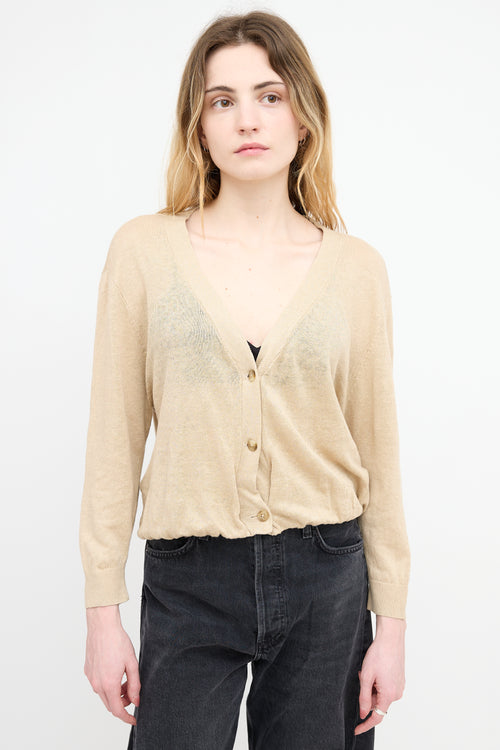 R13 Linen Balloon Cardigan