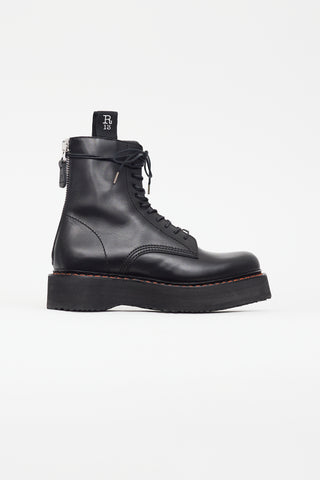 R13 Black Single Stack Combat Boot