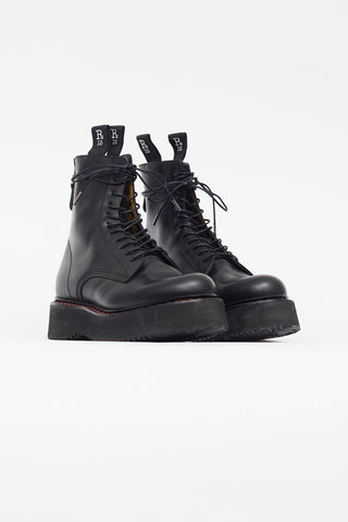 R13 Black Single Stack Combat Boot