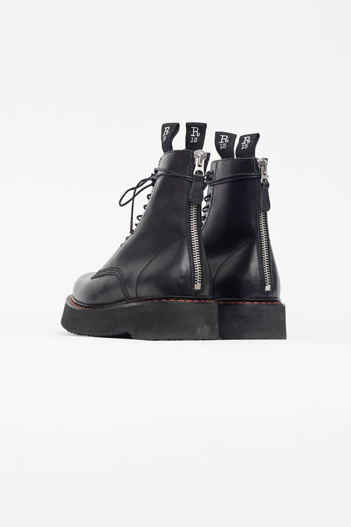 R13 Black Single Stack Combat Boot