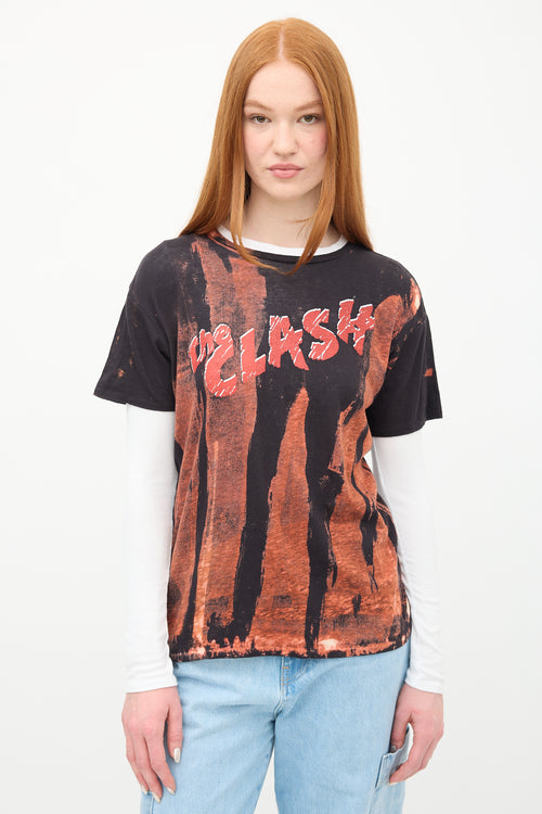 R13 Black 
Red Clash Bot T-Shirt