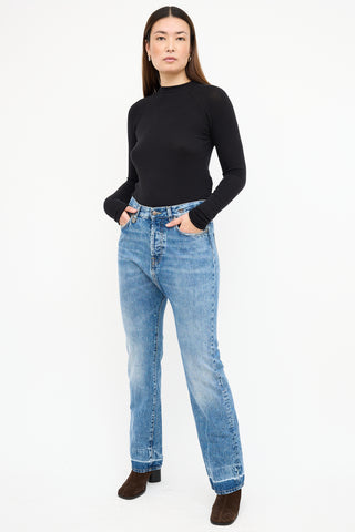 R13 Medium Wash Izzy Drop Jeans