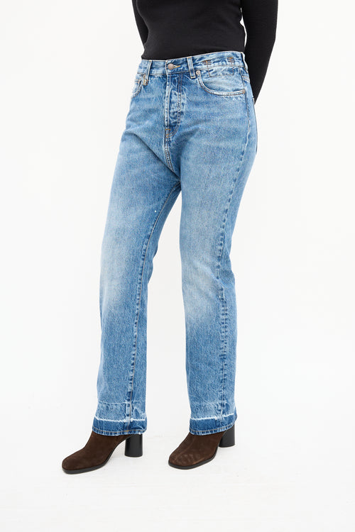 R13 Medium Wash Izzy Drop Jeans