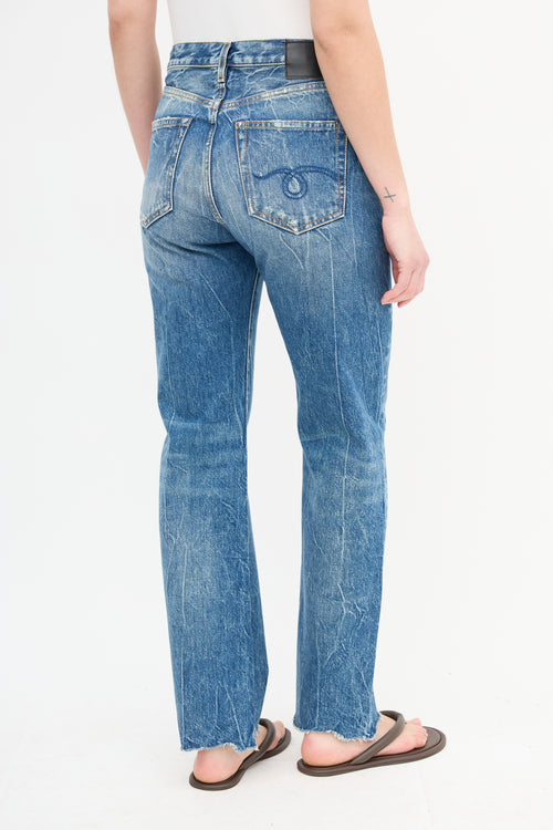 R13 Courtney Straight Leg Jeans