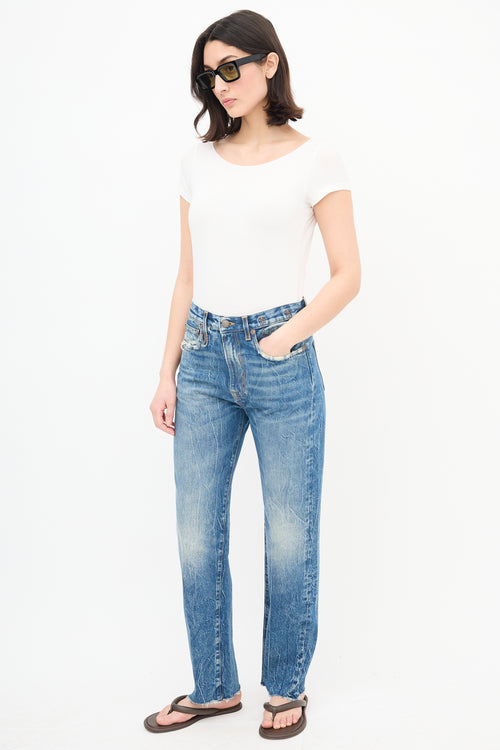 R13 Courtney Straight Leg Jeans