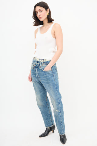 R14 Cross Straight Leg Jeans