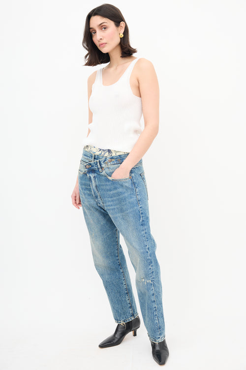 R14 Cross Straight Leg Jeans