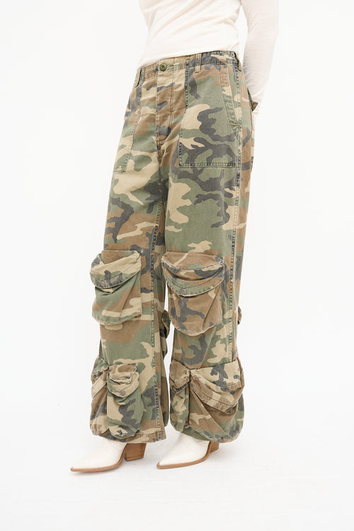 R13 Green Utility Cargo Pant