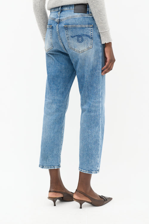 R13 Light Wash Shelley Slim Jeans