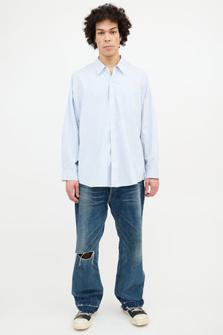 R13 Drop Neck Oxford Shirt