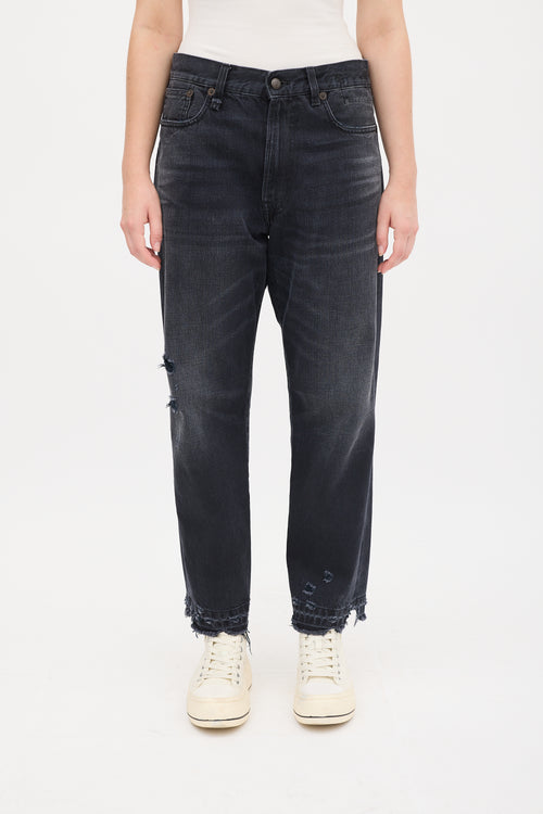 R13 Washed Black Jake Tex Boyfriend Jean