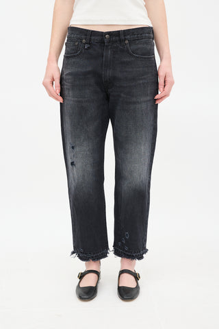 R13 Washed Black Tex Jake Boyfriend Jeans