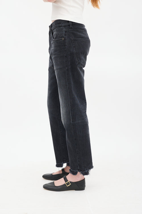 R13 Washed Black Tex Jake Boyfriend Jeans