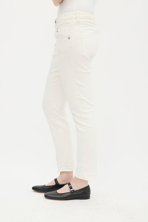 R13 White Boy Skinny Jeans