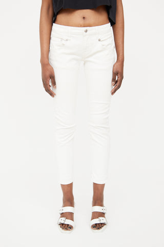 R13 White Skinny Jeans