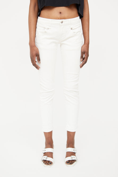 R13 White Skinny Jeans