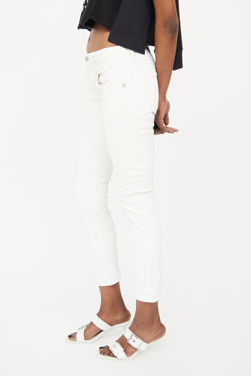 R13 White Skinny Jeans