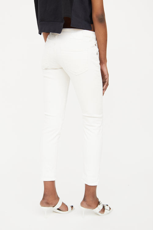 R13 White Skinny Jeans