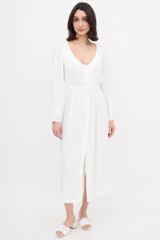 Raquel Allegra Silk Button Up Dress