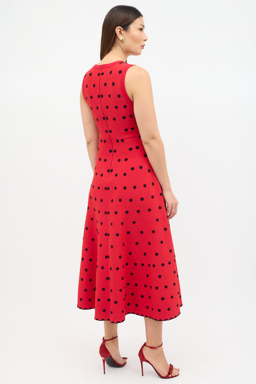 Alaïa Polka Dot A-Line Dress