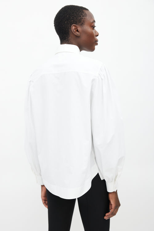 Alaïa White Eyelet Lace Shirt