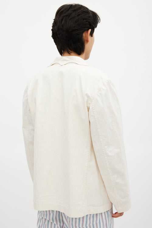 Comme des Garçons Cream Chore Coat