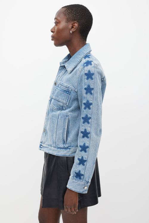 Givenchy Blue Star Denim Jacket