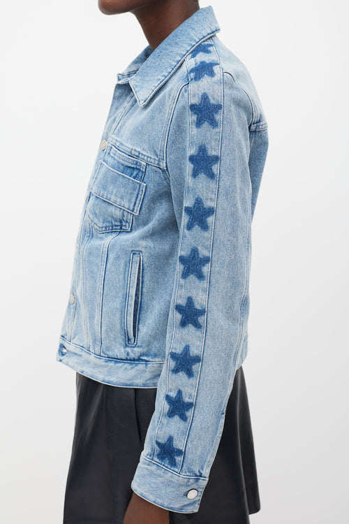 Givenchy Blue Star Denim Jacket